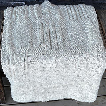 Seamless Knit Square Afghan