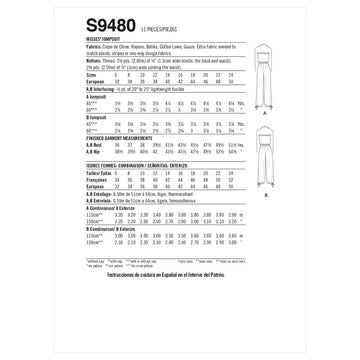 Simplicity Misses' Jumpsuit S9480 - Sewing Pattern