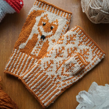 What The Fox Fingerless Mittens