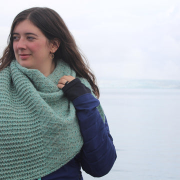 Crevasse shawl