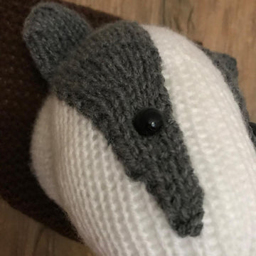 Badger Head Faux Taxidermy