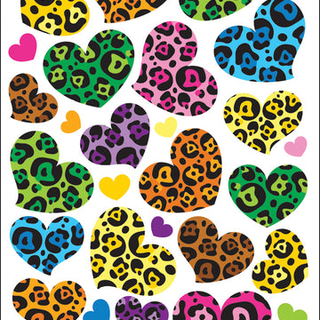 Sticko Dimensional Stickers - Animal Print Hearts