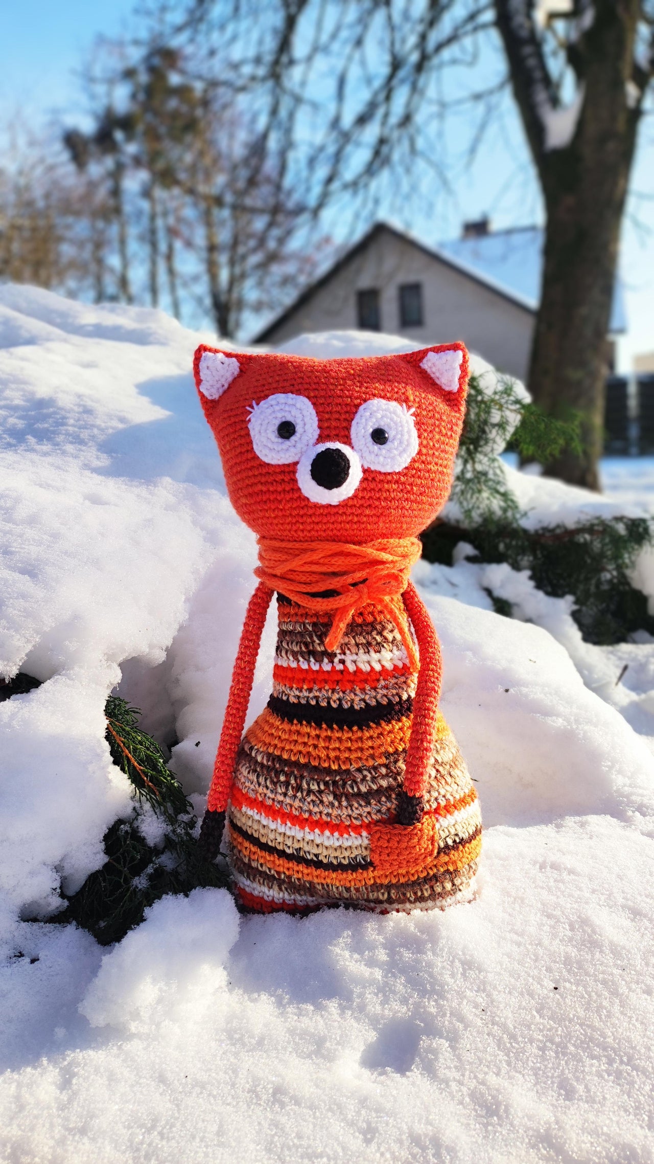 Scrap yarn fox