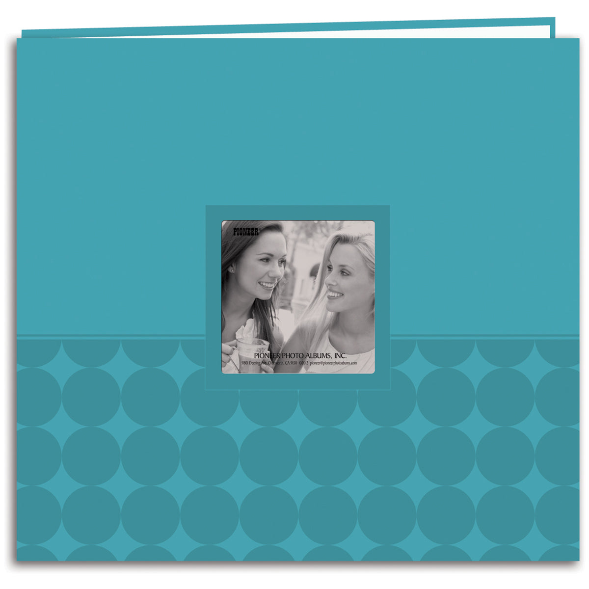 Pioneer Embossed Post Bound Frame Album 12"X12" - Aqua