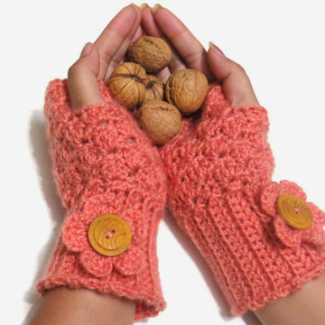 Fingerless mittens shell design