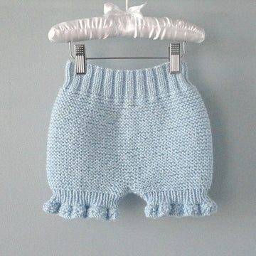 Knitting PATTERN Diaper Cover Knitted Baby Bloomers Liliana