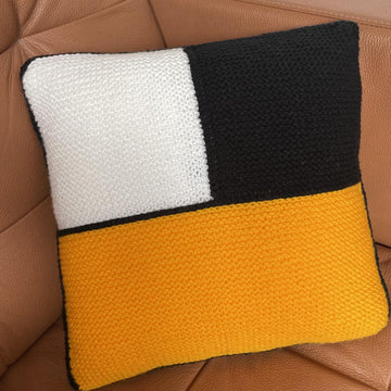 Mondrian inspired pillow cover