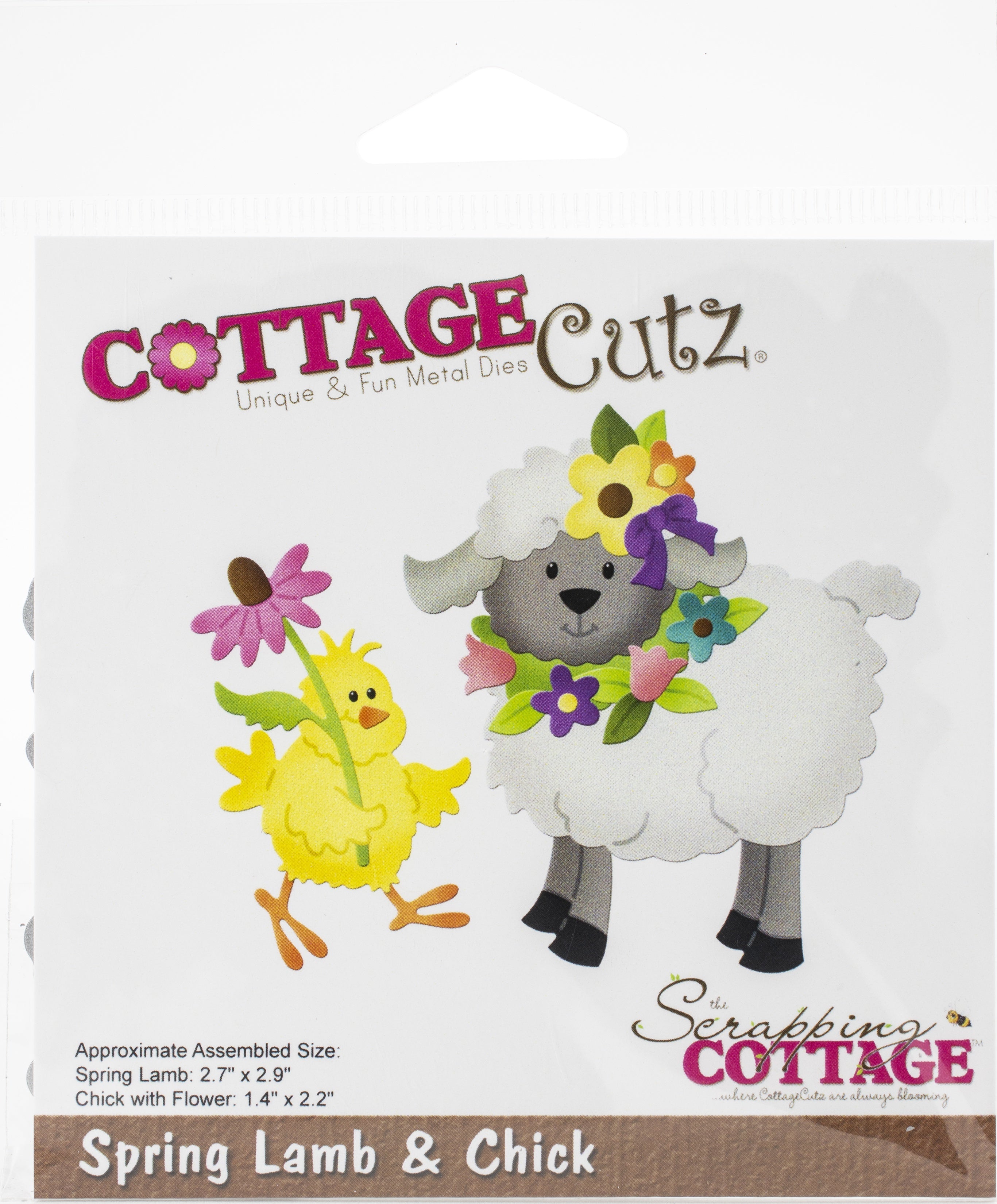 CottageCutz Dies - Spring Lamb & Chick 1.4" To 2.9"