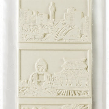 Carabelle Studio Carabella Studio Cling Stamp Edge 2"X11.5" - Travel Around The World