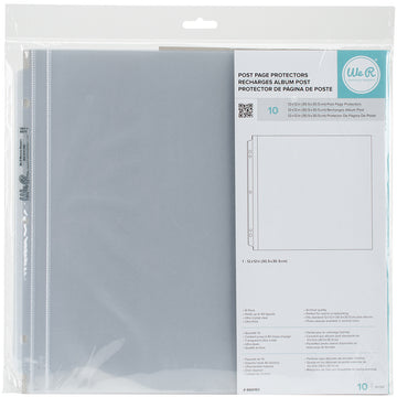 We R Memory Keepers We R Post Bound Photo Sleeves 12"X12" 10/Pkg - Full Page