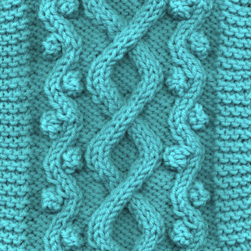 Celtic Doggie Wandering Path Aran Sweater
