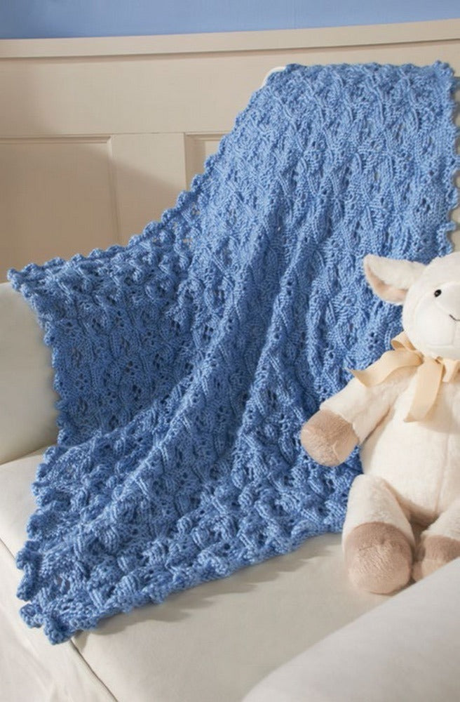 Prince Blanket in Red Heart Soft Baby Steps Solids - LW3657-B