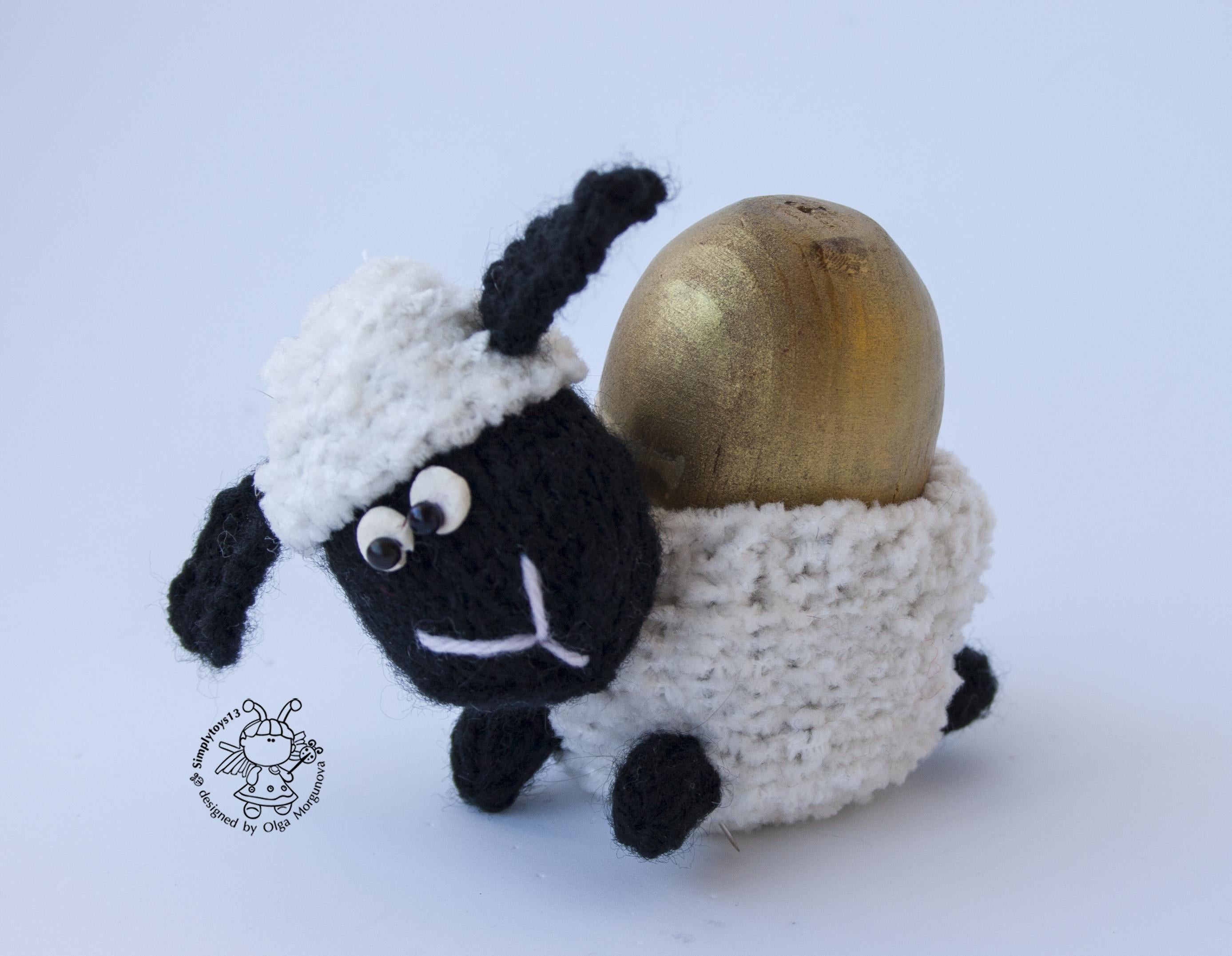 Easter Egg Cozy: Ladybug, lamb, snail