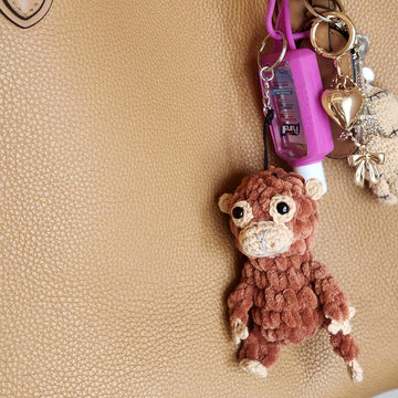 Punch monkey keychain
