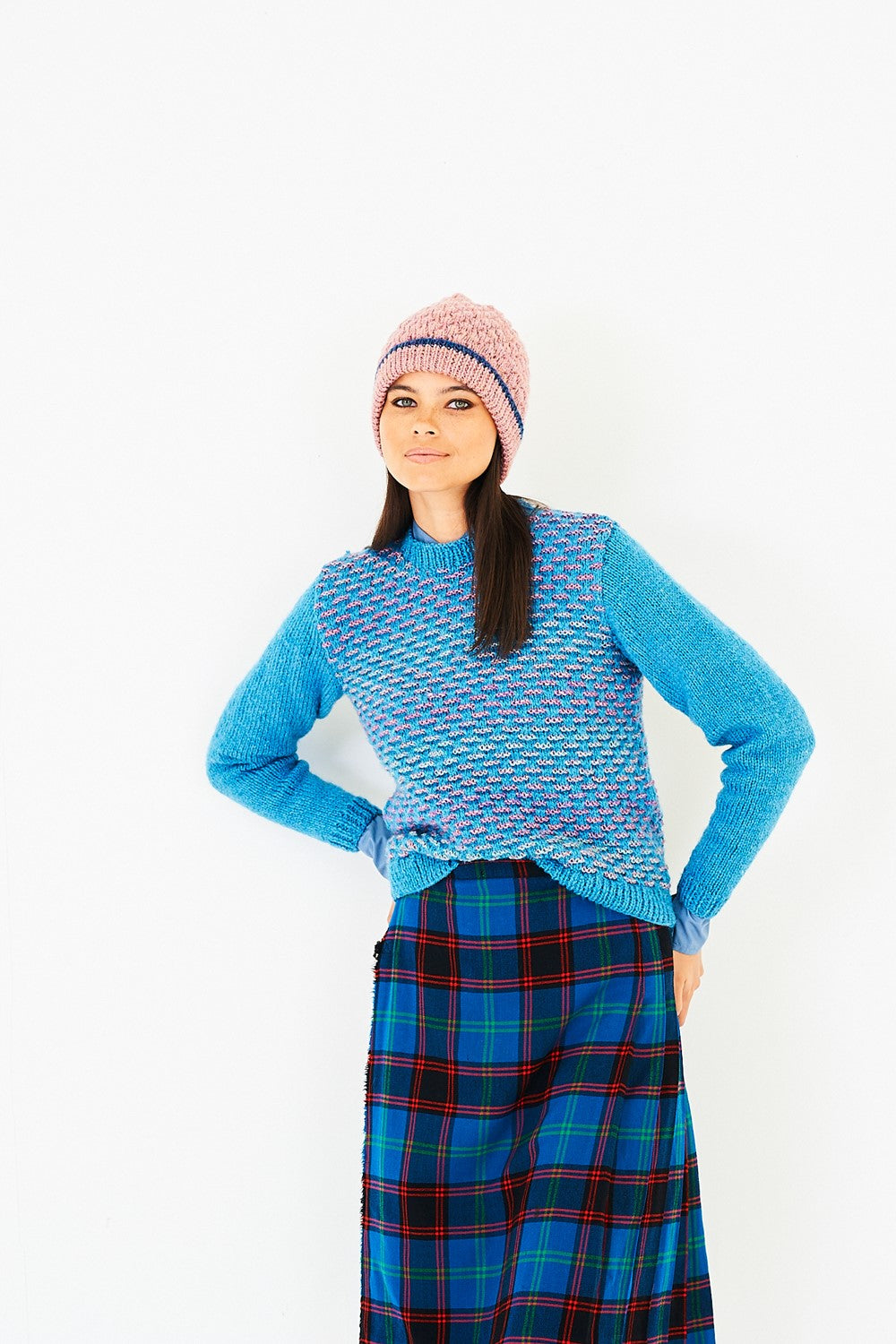 Textured Cardigan and Sweater in Highland Heathers & Impressions Aran - 10273 - Downloadable PDF