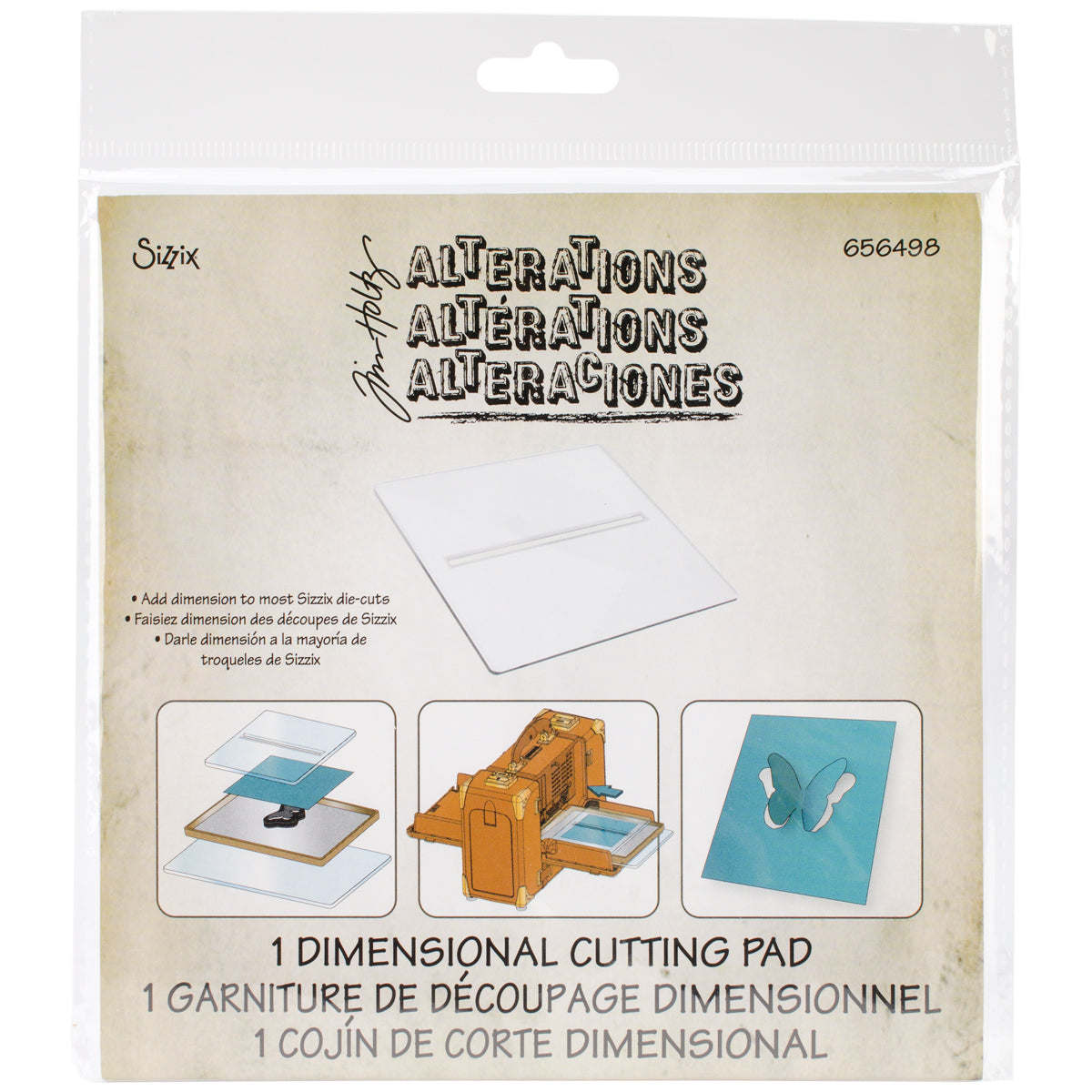 Sizzix BIGkick/Big Shot/Vagabond Cutting Pad By Tim Holtz - Dimension 6"X6"