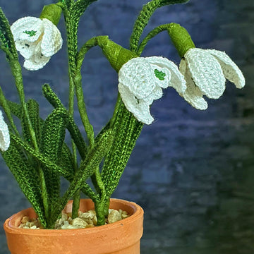 Snowdrops realistic flower