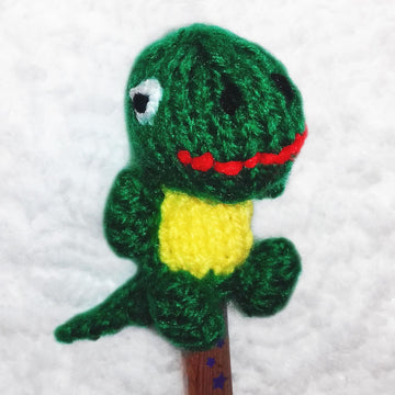 3 cartoon dinosaur finger puppets