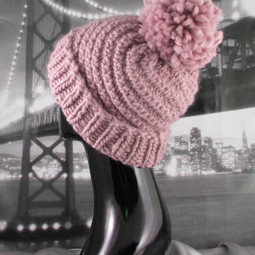 Superfast Swirl Bobble Beanie Hat Circular