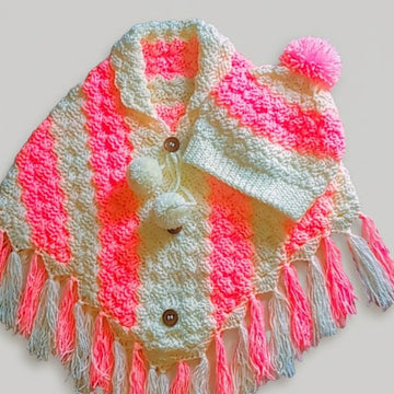 Cluster C2C Poncho crochet pattern