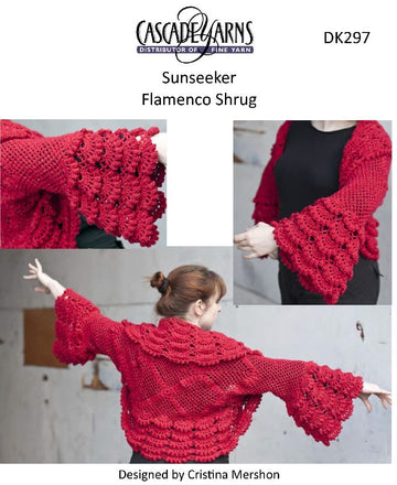 Flamenco Shrug in Cascade Sunseeker - DK297