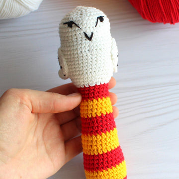 Hedwig white owl rattle /Potters friend