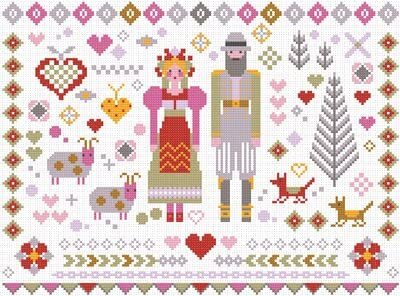 Riverdrift House Folkies 1 Cross Stitch Kit