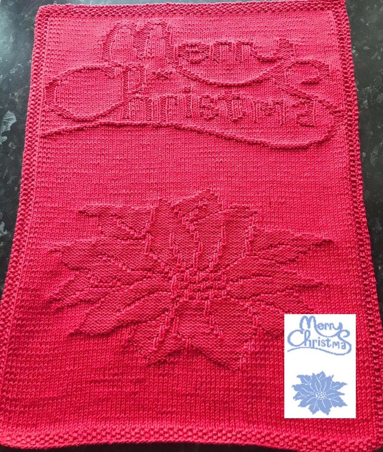 Nr. 347 Rose Merry Christmas guest towel