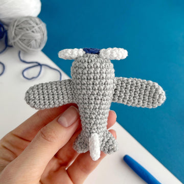 Airplane crochet pattern keyring Amigurumi pattern Crochet Bag charm keychain Car mirror hanger