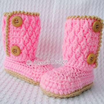 Two-Button Toddler Booties