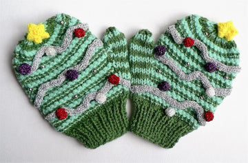 Christmas Tree Mittens