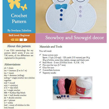 Snowman Potholder