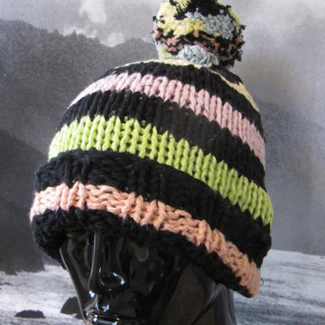 Superfast Stripe Bobble Beanie Hat