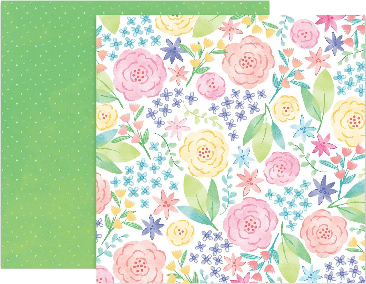 American Crafts Paige Evans Bloom Street Double-Sided Cardstock 12"X12" 25/Pkg - #12