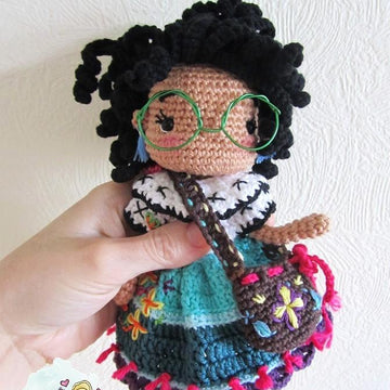 Doll crochet pattern tutorial Mirabel amigurumi
