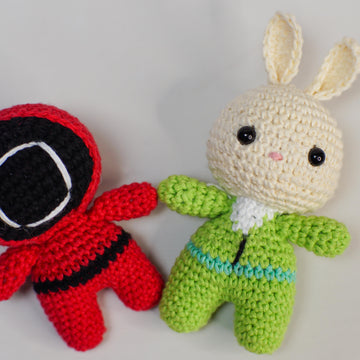 Squid Game Army amigurumi crochet doll pattern