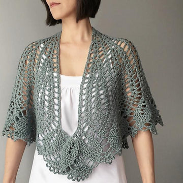 Monica - floral lace shawl