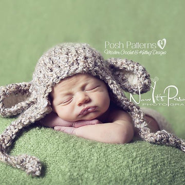 Little Lamb Earflap Hat Crochet Pattern 127