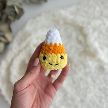 Candy corn keychain