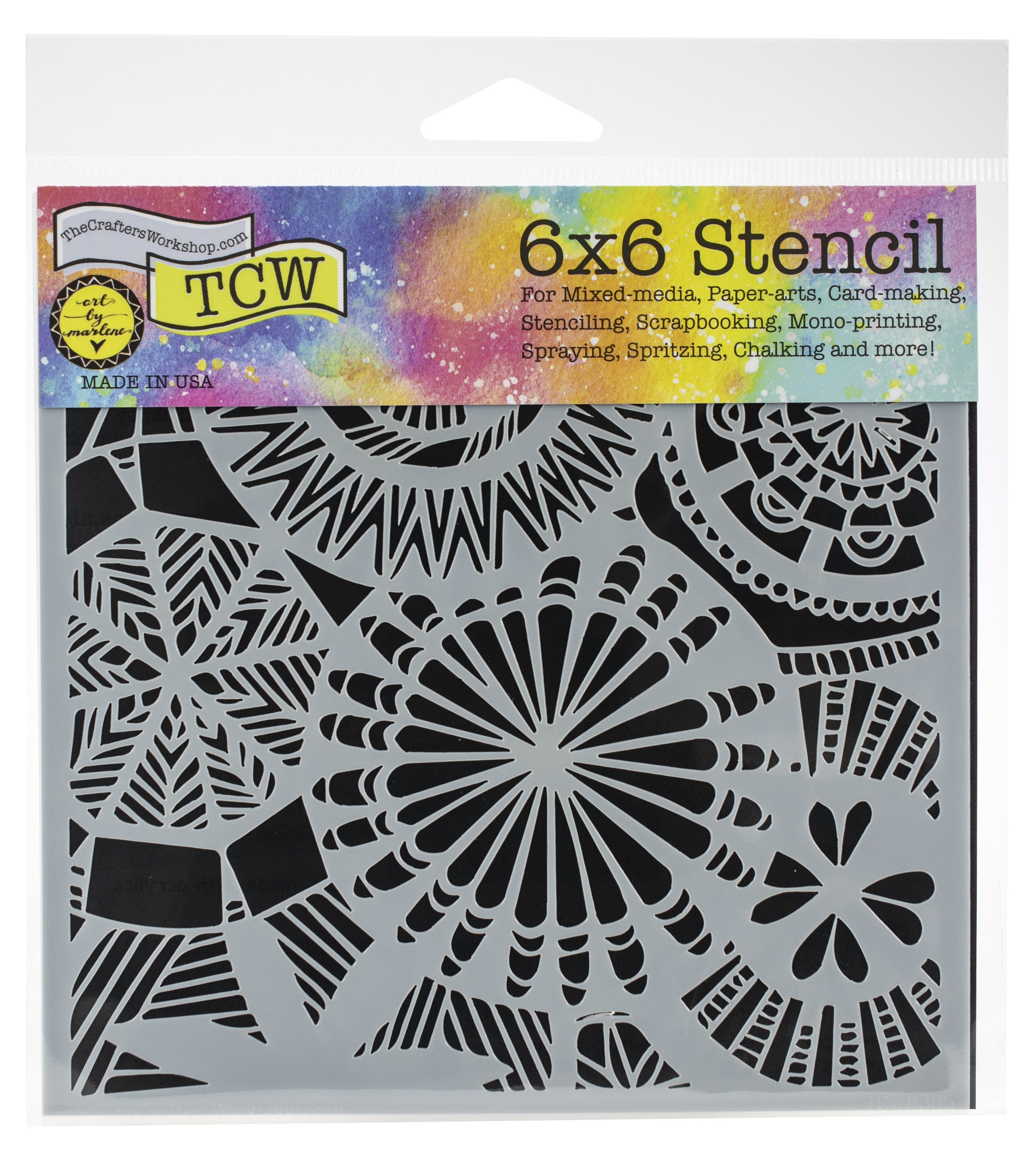 The Crafter's Workshop Crafter's Workshop Template 6"X6" - Floral Spectacle