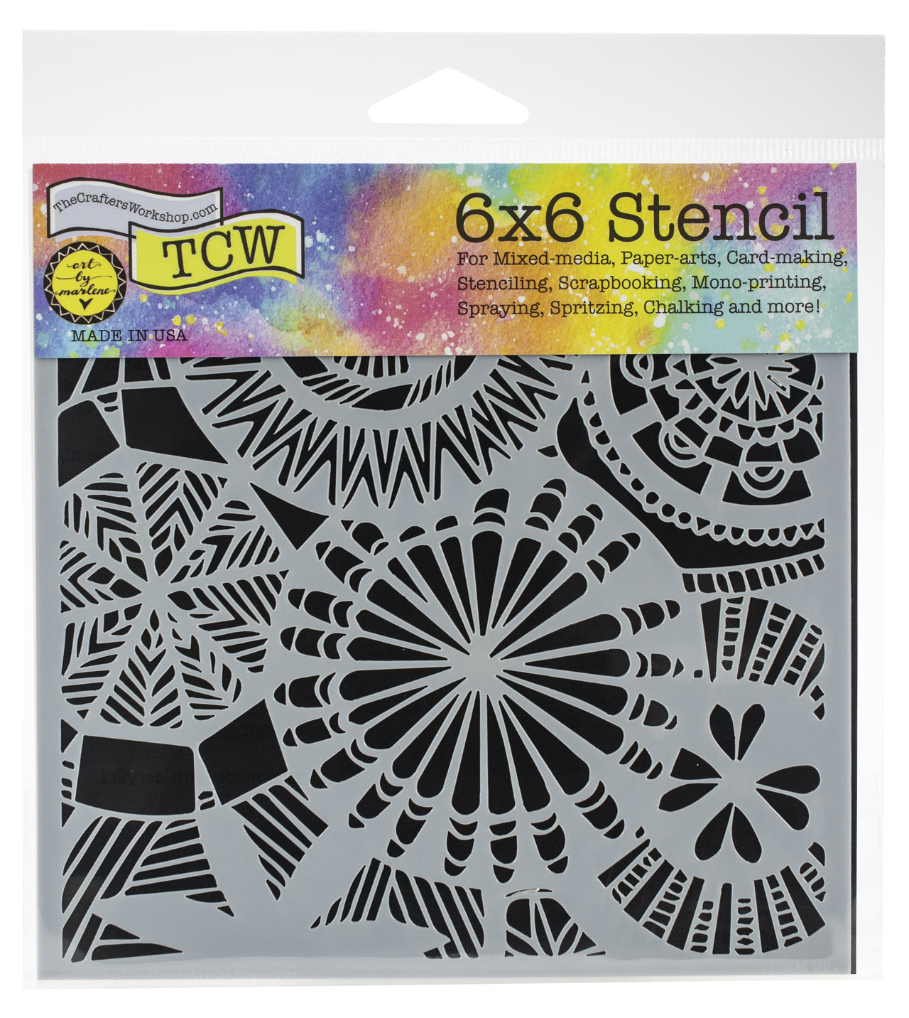 The Crafter's Workshop Crafter's Workshop Template 6"X6" - Floral Spectacle