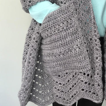 Ripple Pocket Shawl