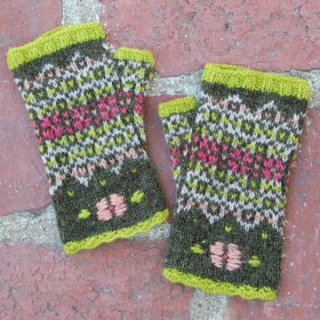 Ice Ribbons mitts