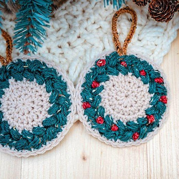 Wreath Ornament and Coaster