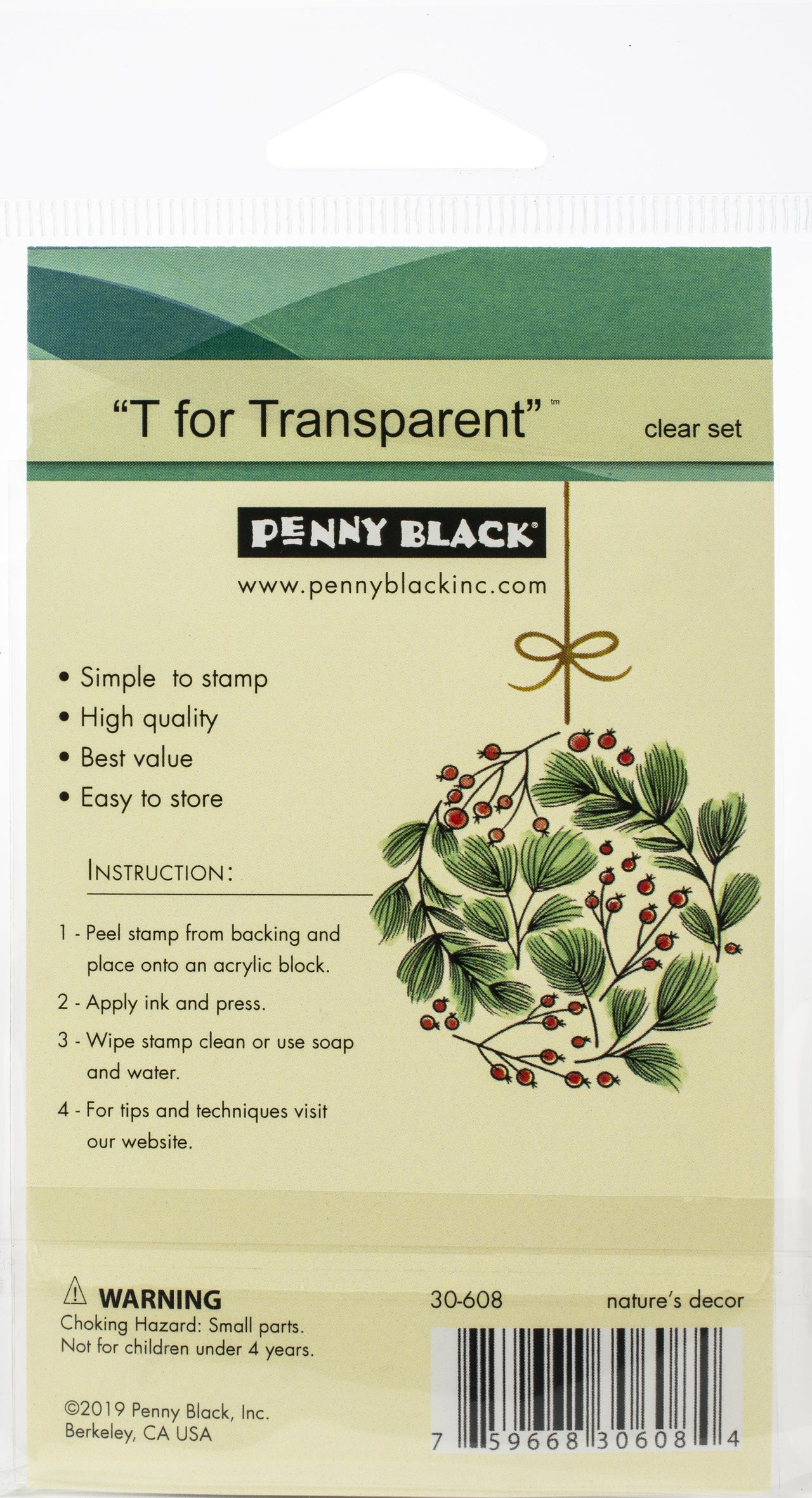 Penny Black Clear Stamps - Nature's Decor 3"X4"