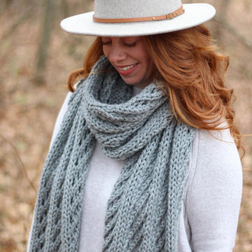 Lattice Blanket Scarf