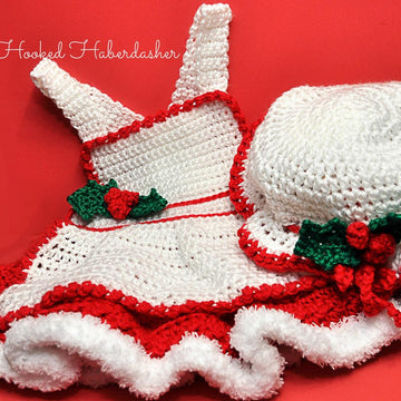 Missy Claus Apron & Hat 12-122B