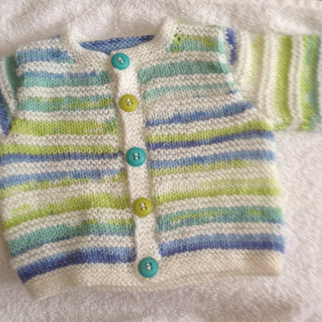 Baby cardigan and shorts set