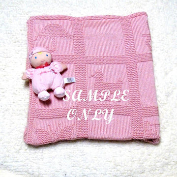 Baby Blanket with Rocking Horse Square Only