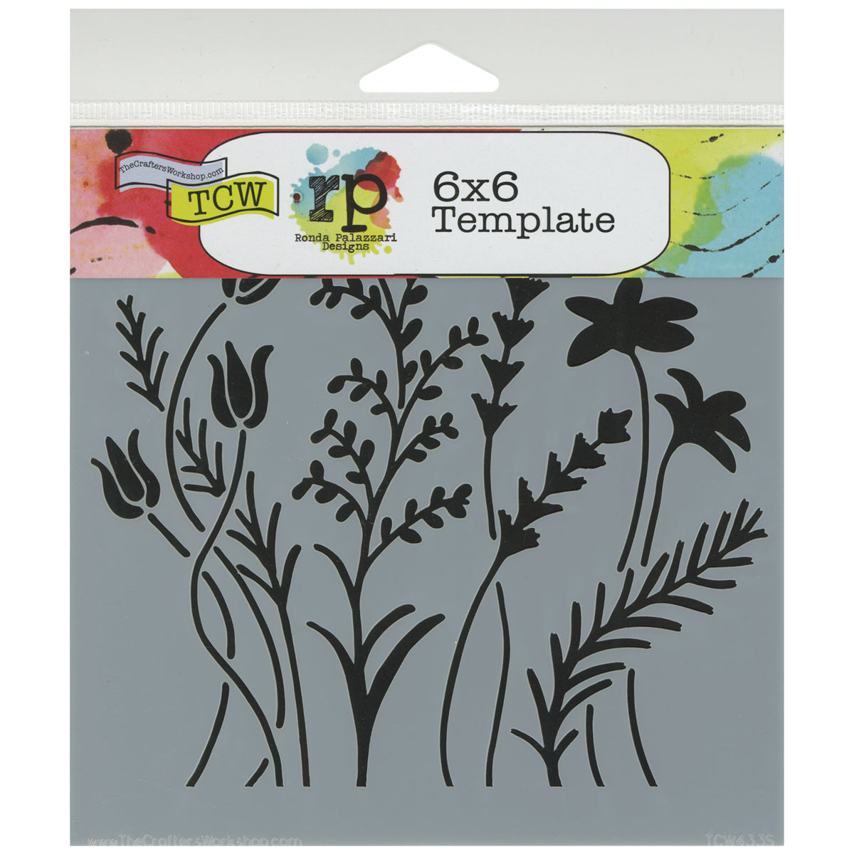 The Crafter's Workshop Crafter's Workshop Template 6"X6" - Wildflowers